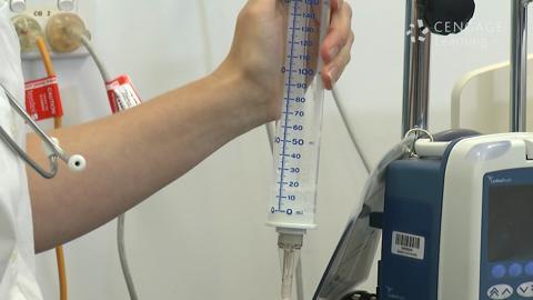 Intravenous medication administration: volume-controlled infusion set
